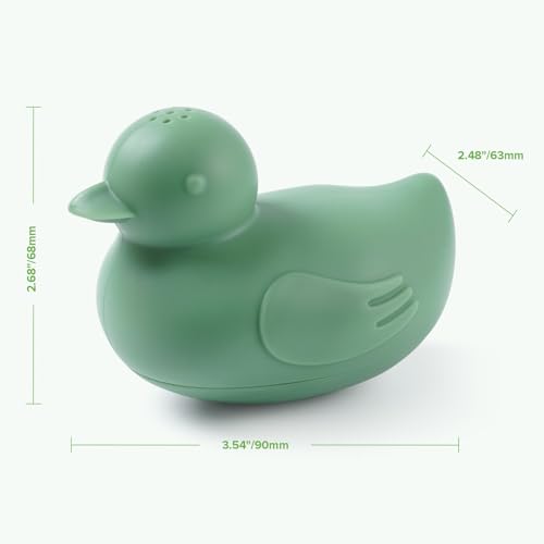 haakaa Dinky Splash Duck Silicone Baby Bath Toy, Detachable & Mold Free Food Grade Silicone Bath Ducks Toys, BPA-Free Squeeze Bathtub Toys,Floating Bath Tub Toys for Babies 6m+