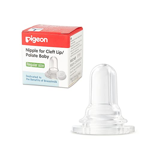 Pigeon Bottle Nipple for Cleft Lip/Palate Baby, Regular Size, Please Use It Under The Guidance of a Pediatrician
