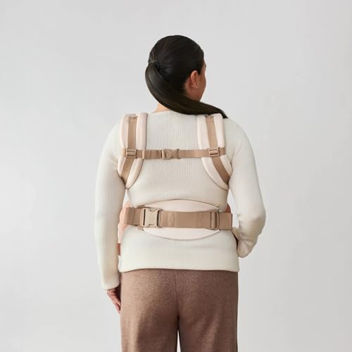 Ergobaby Omni Classic Baby Carrier for Newborn to Toddlers 0-48 Months (7-45 lbs) - 4-Position Breathable Mesh Baby Carrier with Ergonomic Support - Natural Beige