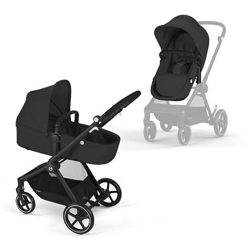 Cybex EOS 2-in-1 Stroller, Moon Black