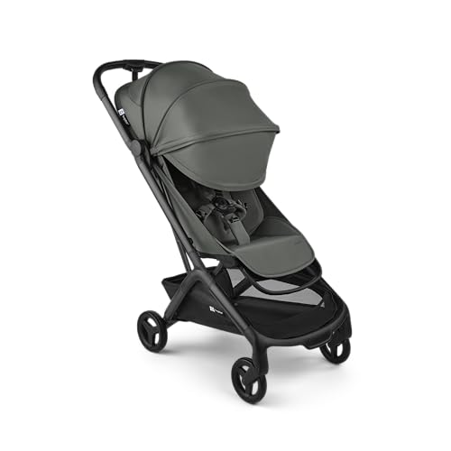 Bugaboo Butterfly 2 Ultra-Compact Travel Stroller – One-Second Fold, Airplane Carry-On Approved Lightweight Stroller with Reclining Seat, Suspension Wheels & Adjustable Footrest – Green