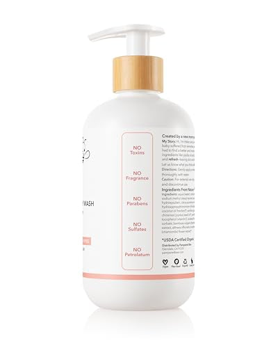 Pampered Bee - Shampoo & Body Wash (Tropical Fusion), 2-in-1 Natural Formula for Newborns, Toddlers and Kids, 12 oz