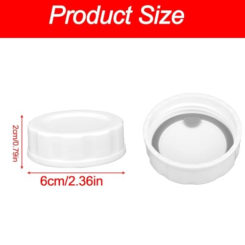 UWSTE 8Pack Baby Bottle Caps for Evenflo Wide Neck Baby Bottle 5oz/6oz/9oz, Travel and Storage Bottle Lids Replacement for Pigeon MAM Wide Neck Bottle, Soft & Safe Bottle Lid