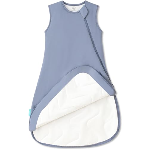 PurComfy Supersoft Sleep Sack 1.0 TOG, Premium Bamboo Viscose Baby Sleeping Bag, 2-Way Safe Zipper Sleep Sacks 6-15 Months (Whale)