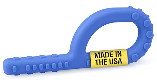 ARK Textured Grabber Sensory Chew, Sensory Toys for Kids and Adults, Chewy Fidget for Autism, ADHD, SPD, Anxiety, Medical-Grade Oral Motor Therapy Tools, XXT, Very Firm, Royal Blue