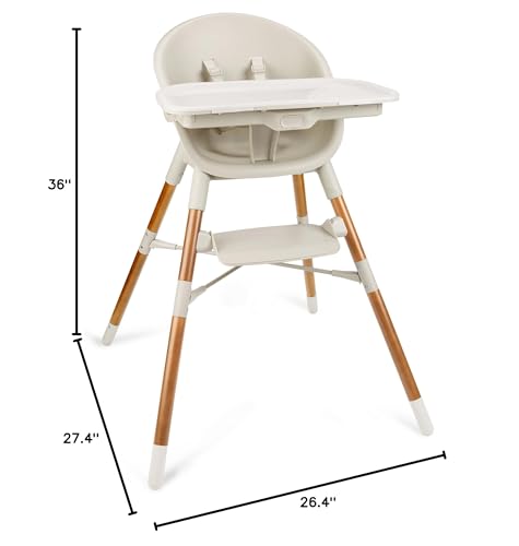 Skip Hop Baby High Chair 4-in-1 Convertible High Chair, EON, Oat
