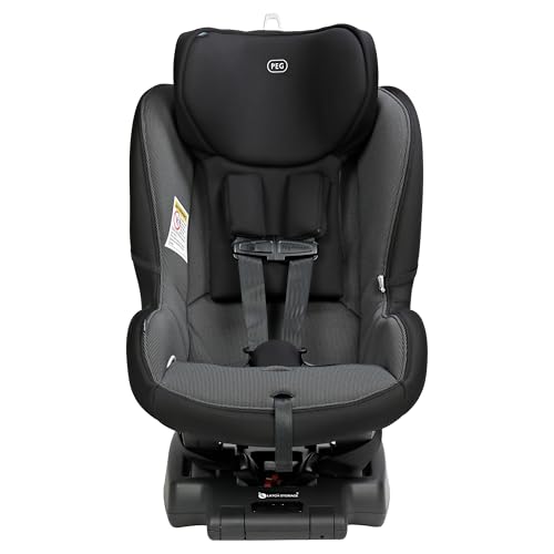 PEG Primo Viaggio Convertible Kinetic - Reversible Car Seat - Rear Facing for Children 5 to 45 lbs and Forward Facing for Children 26.5 to 65 lbs - Made in Italy - Crystal Black (Black)