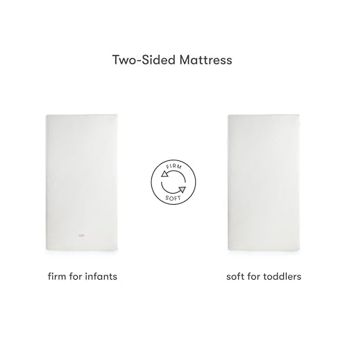 Babyletto Pure Core Crib Mattress, Hybrid Quilted Waterproof Cover, 2-Stage, Greenguard Gold Certified