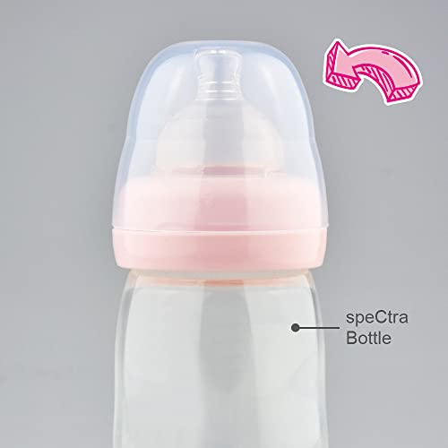 Maymom Dome Caps for Lansinoh Spectra Pigeon Wide-Mouth Collar Ring Compatible with Lansinoh Bottle Top Bottle Lid, 6pcs