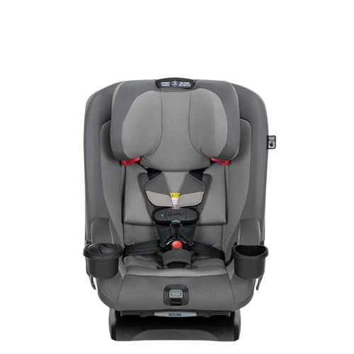 Safety 1st EverSlim 4-in-1 Convertible Car Seat, SecureTech Chest Clip, Ultra-Slim, 4-Mode Infant to Booster, Baby Car Seat, 5-100 lbs, Memory Foam, Office Space
