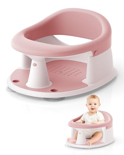Baby Bath Seat for Babies 6 Months & Up, Bath Seats for Babies Sitting Up, Open Design, Non-Slip, Compact Toddler Bath Seat.