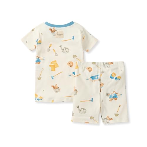 Burt's Bees Baby Unisex Organic Cotton Short Sleeve & Shorts PJ Set, 2-PC