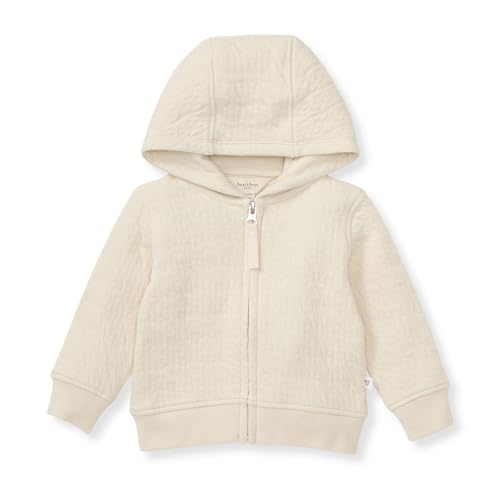 Burt's Bees Baby Hooded Sweatshirt Jacket - Organic Cotton Zip Up Hoodie, Newborn to Toddler Boy Girl Essential Coat