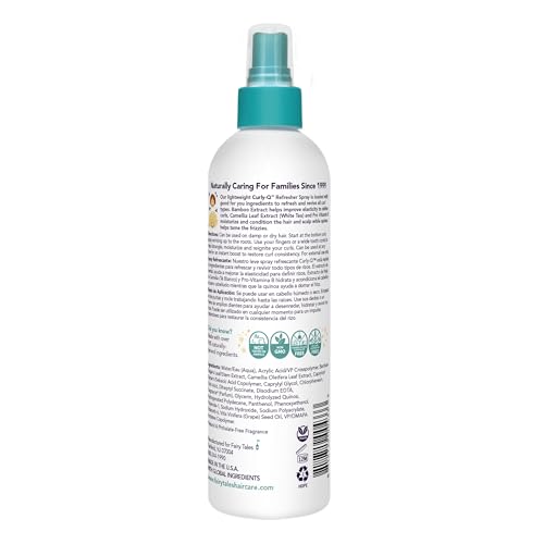 Fairy Tales Curly-Q Curl Refresher for Kids - Lightweight Spray to Define Curls, Add Bounce and Reduce Frizz - 8oz