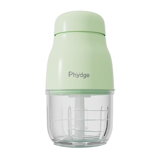 Phydge Baby Food Maker, Green Baby Food Blender, 10oz Baby Food Puree Maker, Food Processor for Baby Foods Fruit Vegetable Meat, 10-Second Quick Soft Food Prep for Baby