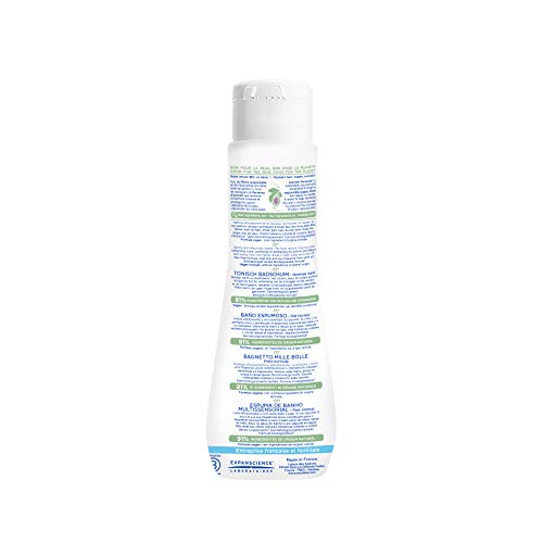 Mustela Multi-Sensory Bubble Bath Gel with Natural Avocado Perseose - Newborn Safe Formula for Babies and Children - 6.76 oz. – Packaging May Vary