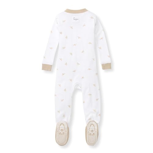 Burt's Bees Baby Boys Organic Cotton, Snug Fit Footed Sleeper Pajamas