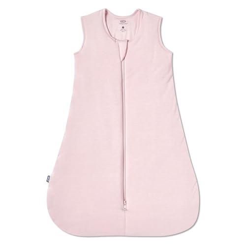 HALO SuperSoft Bamboo Wearable Blanket 1.5 TOG – Buttery Soft, Plush Baby Sleep Sack for Newborns, Infants & Toddlers, Hip-Healthy Design, Machine Washable, 0 – 6 Months, Small, Dusty Pink