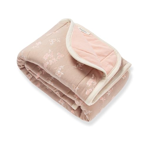 Burt's Bees Baby Organic Cotton Infant Reversible Blanket, Nursery Bedding