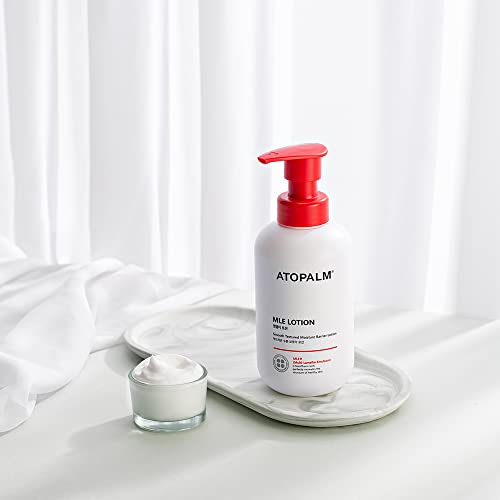 ATOPALM MLE Lotion 200ml 6.8 Fl Oz for Sensitive Skin, 48 Hours Long Hydration with Ceramide, Long-Lasting Moisturizing Baby Lotion, Strengthening Skin Barrier, Redness-Relief, Korean Skincare