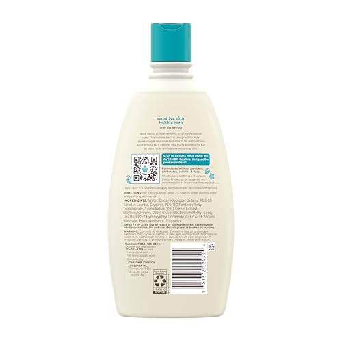 Aveeno Kids Bubble Bath Sensitive Skin 19.2 Ounce