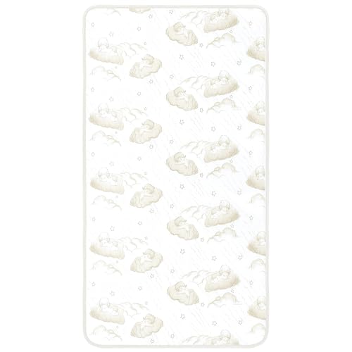 Dream On Me Twilight 5” 88 Coil Inner Spring Crib & Toddler Mattress – Brown Cloud, Greenguard Gold & BSA Certified, Waterproof & Stain-Resistant Cover, Fits Standard Full-Size Cribs & Toddler Beds