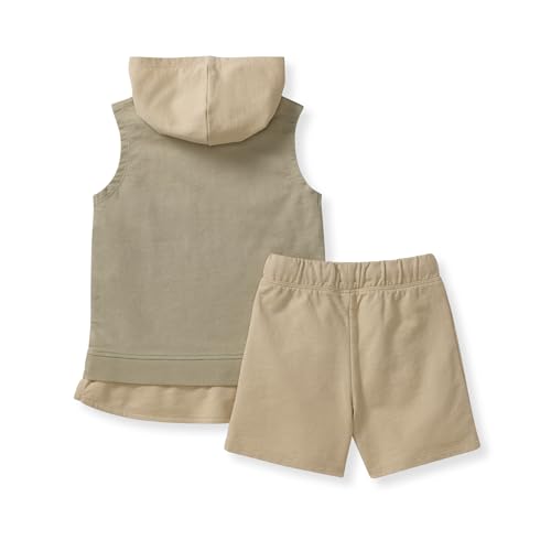 Burt's Bees Baby Baby Boys' Shirt and Pant Set, Top & Bottom Outfit Bundle, 100% Organic Cotton
