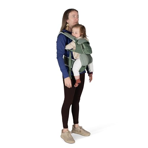Osprey Poco Soft Convertible Baby Carrier for Newborns - Ergonomic Toddler Sling, Koseret Green
