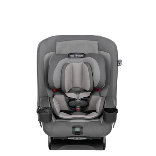 Safety 1st EverSlim 4-in-1 Convertible Car Seat, SecureTech Chest Clip, Ultra-Slim, 4-Mode Infant to Booster, Baby Car Seat, 5-100 lbs, Memory Foam, Office Space