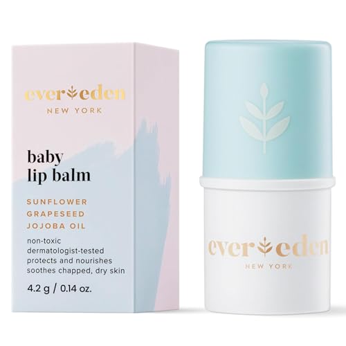 Evereden Kids & Baby Lip Balm, Moisturizes Dry & Chapped Lips, Unscented