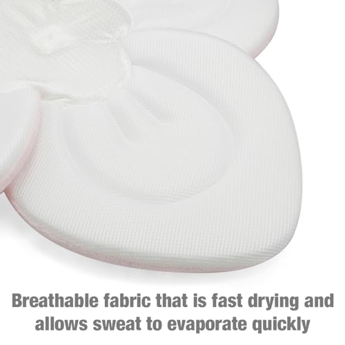 PandaEar Baby Bath Pad for Infant Newborn | Soft Flower Petals for Sink Bathtub Essentials Shower Gift (Pink)