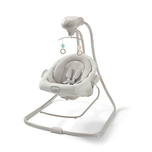 Graco DuetConnect LX Baby Swing and Bouncer - 2-in-1 Infant Swing and Baby Rocker, Newborn Essential, Gifts for New Parents