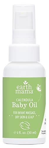 Earth Mama A Little Something for Baby Gift Box |Safe Skin Care Set Newborn Essentials for Baby Shower- Diaper Balm, Face Balm, Calendula Baby Oil, Baby Wash, Baby Lotion, 5 Pieces