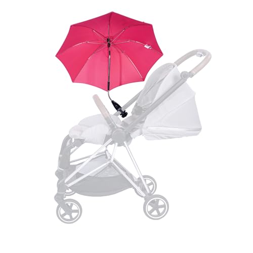Lilyee Fimmy Protection little Umbrella fits for stroller Black pink (Pink)
