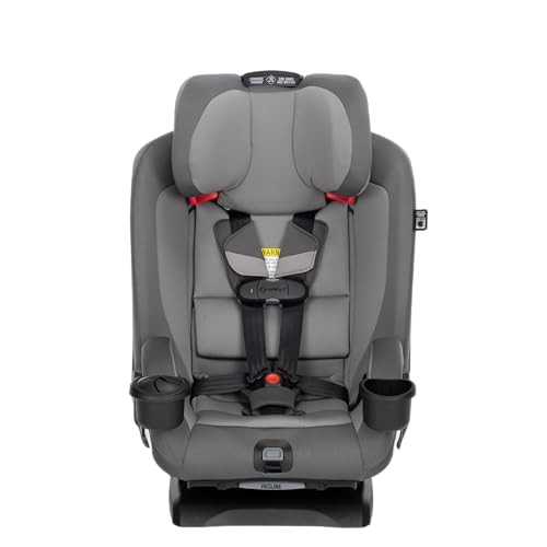 Safety 1st EverSlim 4-in-1 Convertible Car Seat, SecureTech Chest Clip, Ultra-Slim, 4-Mode Infant to Booster, Baby Car Seat, 5-100 lbs, Memory Foam, Office Space
