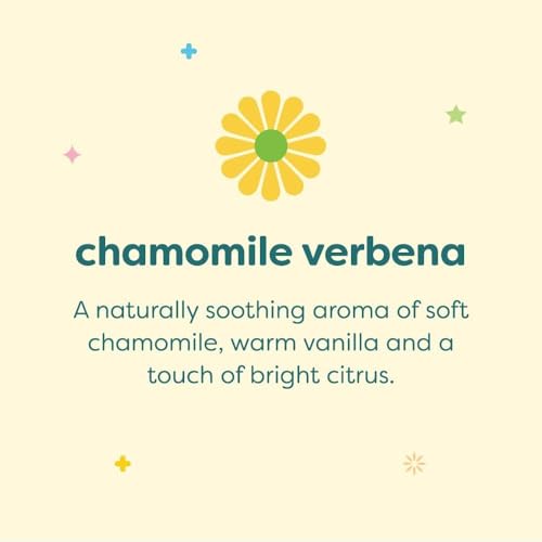 Babyganics Baby Shampoo + Body Wash Pump Bottle, Chamomile Verbena, 16oz, 3 Pack