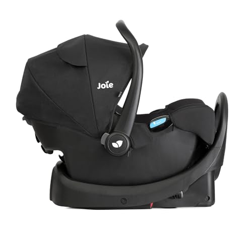 Joie Baby, Ginger and Rue Travel System – 4-in-1 Travel System with Lightweight Baby Car Seat and an Included Anti-Rebound Base for Easy Install and Height-Adjustable Stroller (Shale Dark)
