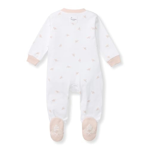 Burt's Bees Baby Girls' Organic Cotton, Sleep and Play Footed Pajamas