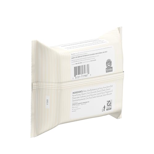 Aveeno Baby Fragrance-Free Hand & Face Wipes with Oat Extract & Aloe, Cleansing & Moisturizing Baby Wipes for Sensitive Skin, Sulfate-, Alcohol-, Paraben- & Dye-Free, Hypoallergenic, 25 ct (Pack of 4)