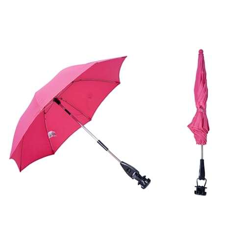 Lilyee Fimmy Protection little Umbrella fits for stroller Black pink (Pink)