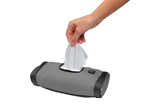 Jokari Adjustable Portable Baby Wipes Warmer Wrap. USB Rechargeable Multiple Heat Settings for Gentle Warmth. On the Go Heater Fits Most Diaper Bags for Easy Storage and Travel with Babies or Toddlers