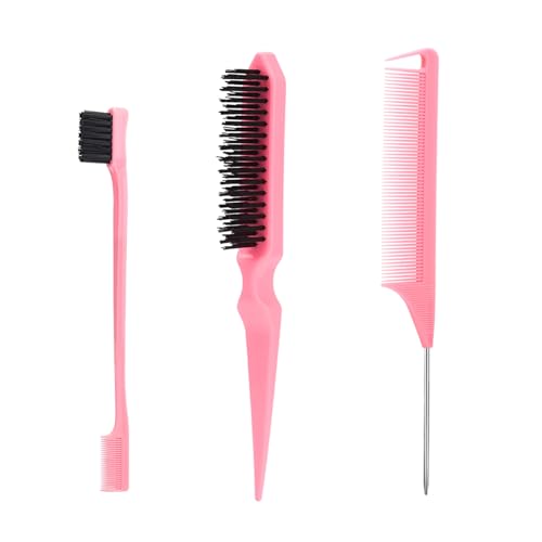 SWEET VIEW 3Pcs Slick Back Hair Brush