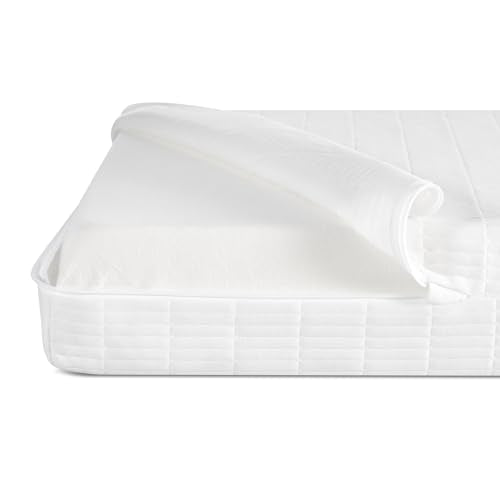 Delta Children Sweet Beginnings Dual Sided Baby Crib Mattress and Toddler Mattress, GREENGUARD Gold and CertiPUR-US Certified, Firm Plant-Based Foam, Waterproof, 5 Year Warranty, Made in USA, White