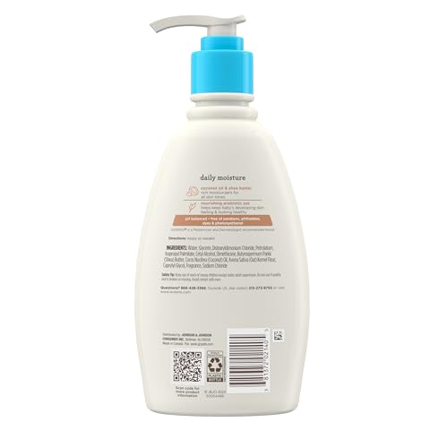 Aveeno Baby Daily Moisturizing Cream with Prebiotic Oat, Hypoallergenic Baby Lotion with Coconut Oil & Shea Butter Moisturizes Sensitive Skin for 24 Hours, Gentle Coconut Scent, 12 fl. oz