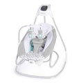 Ingenuity 2-in-1 SimpleComfort Lightweight Compact 6-Speed Multi-Direction Baby Swing & Rocker, Vibrations & Nature Sounds, 0-9 Months 6-20 lbs (Raylan)