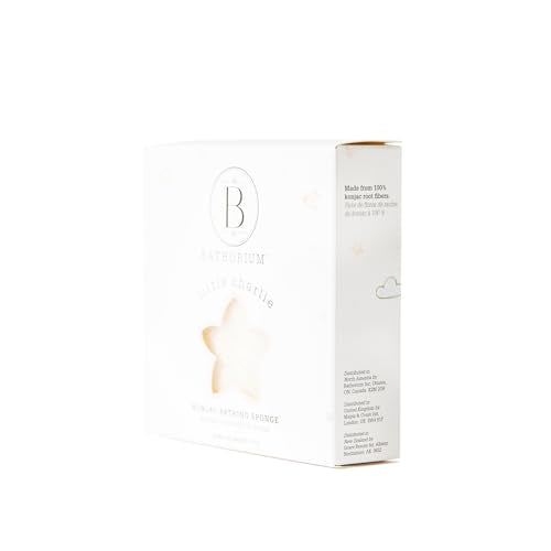 Bathorium Little Charlie Konjac Baby Sponge, Plant-Based, 1 Sponge