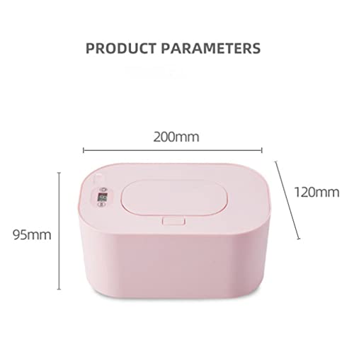 Plplaaoo Portable USB Baby Wipe Warmer, Large Capacity Wet Wipes Dispenser with Constant Temperature, Even Heating Diaper Wipe Warmer & Baby Wipe Heater for Home Car Travel (White)