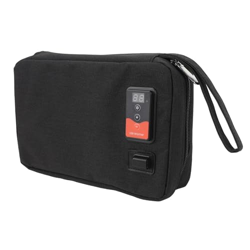 USB Baby Wipe Warmer, Portable Car Wipes Heater Warmer with 30°C to 60°C Adjustable Heating Temperature, Up to 80Pcs Wipes Capacity, for Home, Travel, Camping