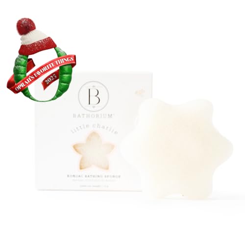 Bathorium Little Charlie Konjac Baby Sponge, Plant-Based, 1 Sponge