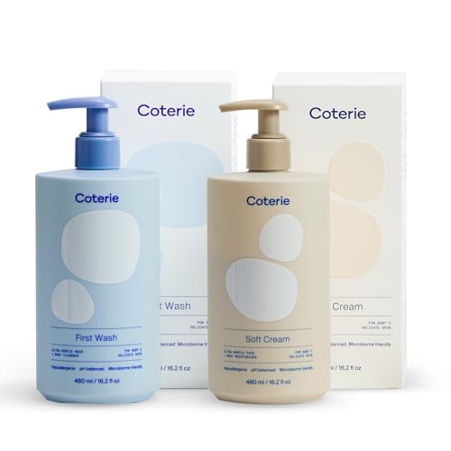 Coterie Baby Bath Skincare Essentials Set | Shampoo & Body Wash + Lotion